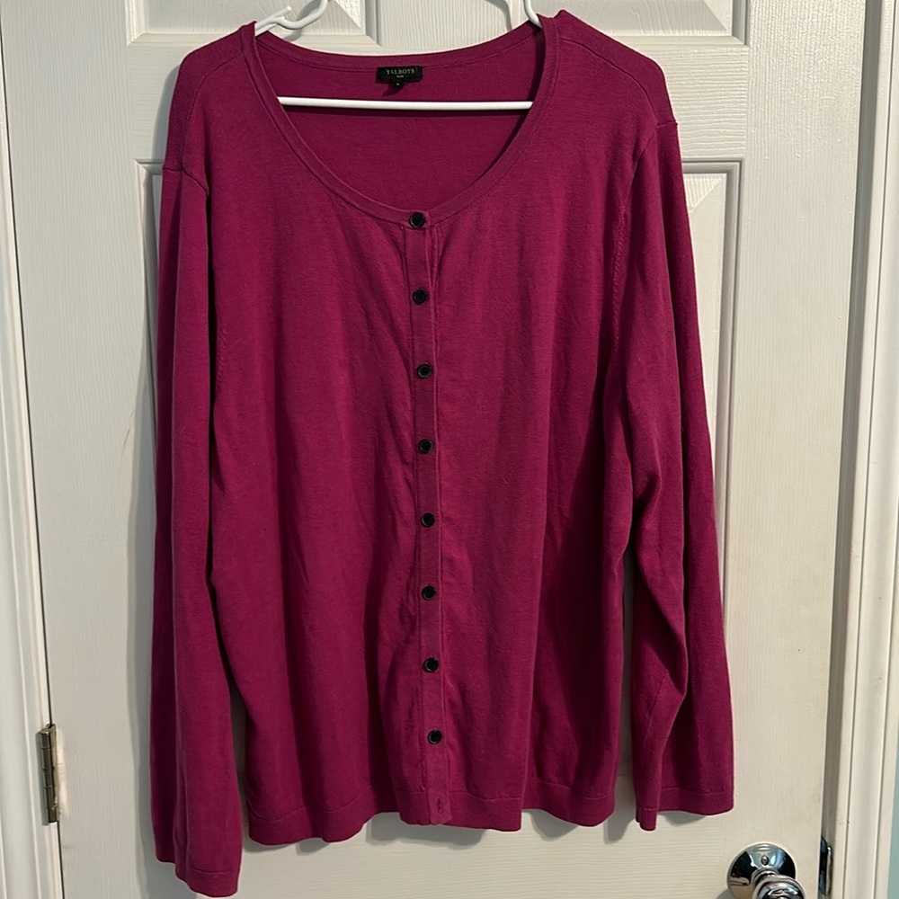EUC Talbots cardigan sweater 3X